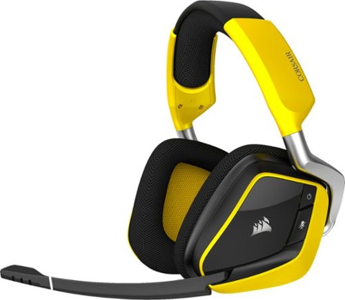  CORSAIR - VOID PRO RGB SE Wireless Dolby 7.1-Channel Surround Sound Gaming Headset for PC - Yellow