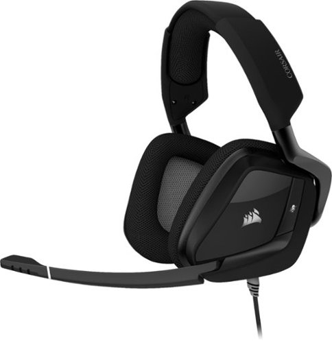  CORSAIR - Gaming VOID PRO RGB USB Wired Dolby 7.1 Surround Sound Gaming Headset - Carbon black