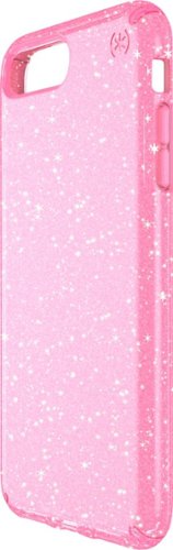  Speck - Presidio Clear + Glitter Case for Apple® iPhone® 6 Plus, 6s Plus, 7 Plus and 8 Plus - Clear/glitter/bella pink