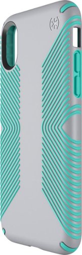  Speck - Presidio Grip Case for Apple® iPhone® X and XS - Gray/green