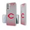Keyscaper - MLB - Cincinnati Reds Linen Logo Galaxy Clear Case - S24 - Multicolor-Front_Standard