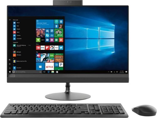  Lenovo - 520-24AST 23.8&quot; Touch-Screen All-In-One - AMD A12-Series - 8GB Memory - 1TB Hard Drive - Black
