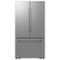 Samsung - 36 in. Wide Bespoke AI 25 cu. ft. Counter Depth 3-Door French Door Refrigerator with Zero Clearance Fit - Stainless Steel-Front_Standard