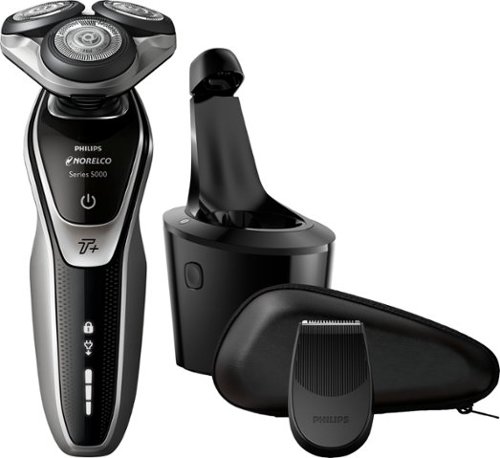  Philips Norelco - Series 5000 SmartClean Wet/Dry Electric Shaver - Super Nova Silver
