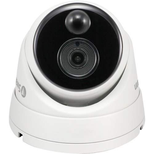 Swann - Indoor/Outdoor 1080p Wired Dome Surveillance Camera - White