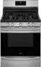 Frigidaire - Gallery 5.0 Cu. Ft. Self-Cleaning Freestanding Gas Convection Range - Stainless steel-Front_Standard