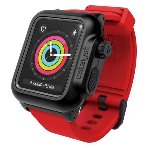  Catalyst - Case for Apple Watch™ 42mm Series 2 and Series 3 - Black/Red