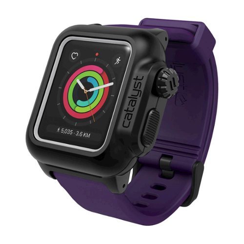 Catalyst - Case for Apple Watch™ 38mm Series 2 and Series 3 - Black/Purple