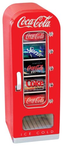  Coca-Cola - 0.6 Cu. Ft. Retro Vending Refrigerator - Red