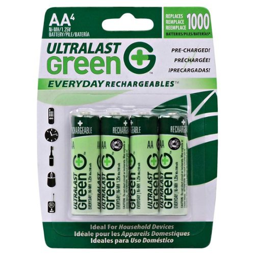 UltraLast - Everyday Rechargeables™ Rechargeable AA Batteries (4-Pack)