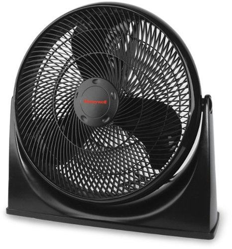 Honeywell - TurboForce Floor Fan - Black-Front_Standard 