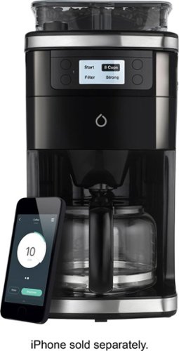 Smarter - Coffee 2nd Generation Wifi Connected 12-Cup Coffee Maker - Black/Red/Cream-Front_Standard 