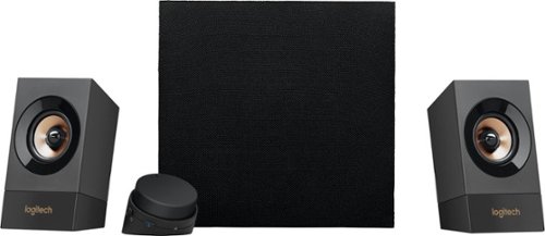 Logitech - 2.1-Channel Bluetooth Speaker System (3-Piece) - Black-Front_Standard 