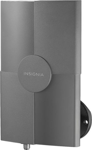  Insignia™ - Outdoor Amplified TV Antenna - Gray