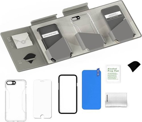 SaharaCase Clear Carrying Case with Glass Screen Protector for Apple iPhone 7 Plus and Apple iPhone 8 Plus - Crystal HOW TO BUY