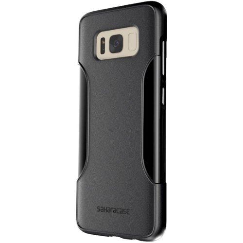 SaharaCase - Classic Case with Glass Screen Protector for Samsung Galaxy S8 - Black-Front_Standard 