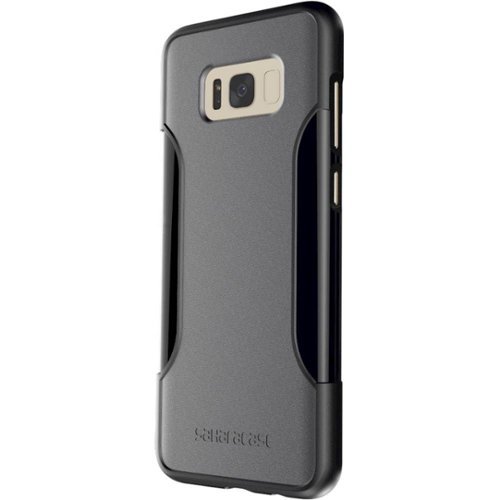 SaharaCase - Classic Case with Glass Screen Protector for Samsung Galaxy S8+ - Black Gray-Front_Standard 