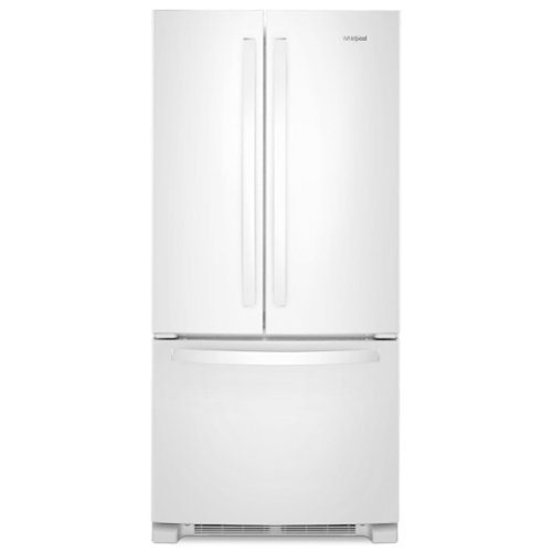 Whirlpool - 22 cu. ft. French Door Refrigerator with Humidity-Controlled Crispers - White