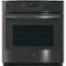 GE - Profile 27" Built-In Single Electric Convection Wall Oven - Black Stainless Steel-Front_Standard