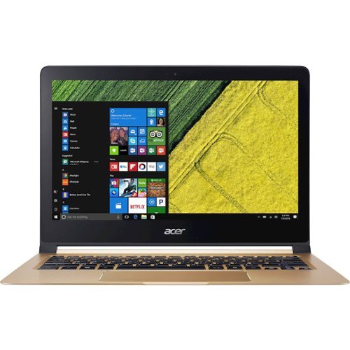 Acer - Swift 7 13.3" Laptop - Intel Core i7 - 8GB Memory - 512GB Solid State Drive - Black, Gold-Front_Standard 