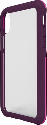 BodyGuardz - Trainr Case for Apple® iPhone® X and XS - Transparent/Pink/Plum-Front_Standard 