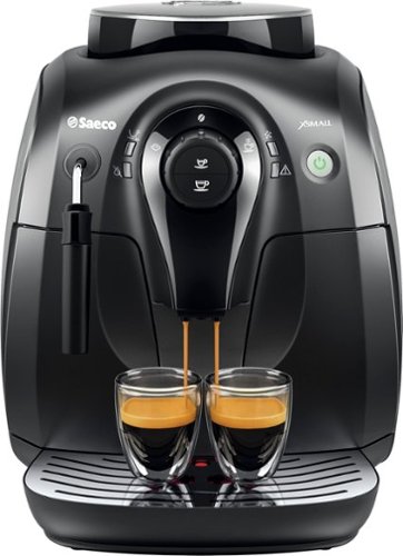 Saeco - Xsmall Espresso Maker/Coffeemaker - Black-Front_Standard 
