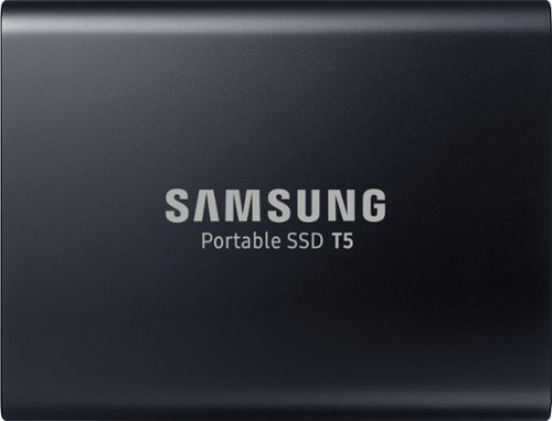  Samsung - T5 1TB External USB Type C Portable SSD - Deep black