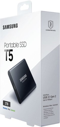 Samsung T5 1TB External USB Type C Portable SSD Deep black MU