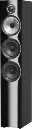 Bowers & Wilkins - 700 Series 3-way Floorstanding Speaker w/5" midrange, dual 5" bass (each) - Gloss Black