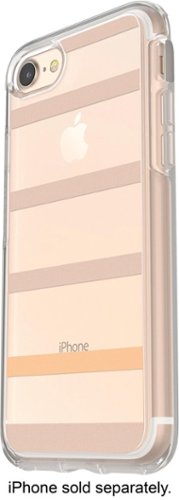  OtterBox - Symmetry Series Case for Apple® iPhone® 7 and 8 - Clear/Inside the Lines