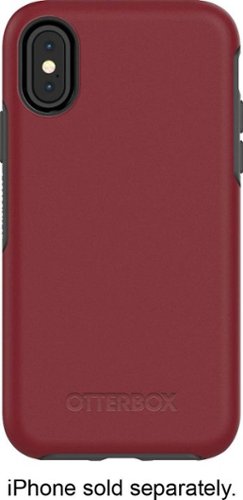  OtterBox - Symmetry Series Case for Apple® iPhone® X and XS - Gray/burgundy