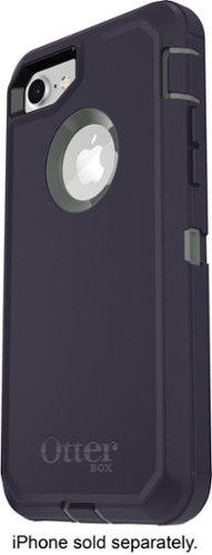  OtterBox - Defender Series Case for Apple® iPhone® 7 Plus and 8 Plus - Blue/Gray