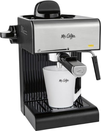 Mr. Coffee - Steam Espresso Maker/Coffee Maker/Milk Frother - Black-Angle_Standard 