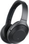 Sony - 1000XM2 Premium Wireless Noise Cancelling Headphones - Black-Angle_Standard