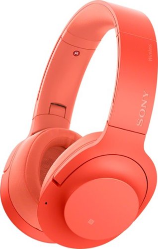 Sony - H900N Hi-Res Wireless Noise Cancelling Headphones - Red-Front_Standard 