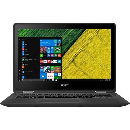 Acer - 2-in-1 13.3" Refurbished Touch-Screen Laptop - Intel Core i5 - 8GB Memory - 256GB Solid State Drive - Obsidian black-Front_Standard 