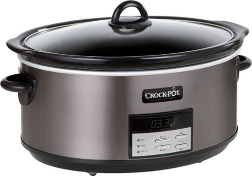 Crock-Pot - 8-Quart Slow Cooker - Black Stainless