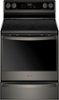 Whirlpool - 6.4 Cu. Ft. Freestanding Electric Convection Range with Self-Cleaning - Black Stainless Steel-Front_Standard