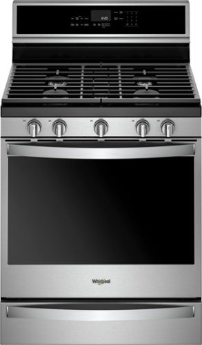 Whirlpool - 5.8 Cu. Ft. Self-Cleaning Freestanding Gas Convection Range - Stainless steel