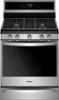 Whirlpool - 5.8 cu. ft. Smart Freestanding Gas Range with EZ-2-Lift™ Grates - Stainless Steel-Front_Standard