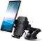 iOttie - Easy One Touch 4 Wireless Charging Dash & Windshield Car Mount - Black-Front_Standard