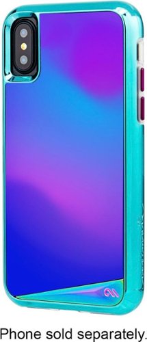  Case-Mate - Case for Apple® iPhone® X and XS - Turquoise metallic/thermochromic