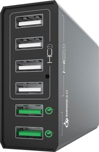 Tzumi - HyperCharge AC Power Adapter - Black-Front_Standard 