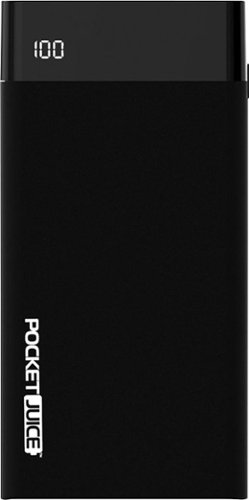  Tzumi - PocketJuice 12,000 mAh Portable Charger for Most USB-Enabled Devices - Black