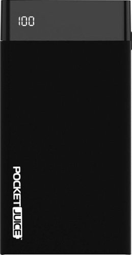  Tzumi - PocketJuice 10,000 mAh Portable Charger for Most USB-Enabled Devices - Black