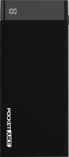  Tzumi - PocketJuice 15,000 mAh Portable Charger for Most USB-Enabled Devices - Black