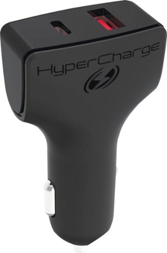Tzumi - HyperCharge Vehicle Charger - Black/Silver-Front_Standard 
