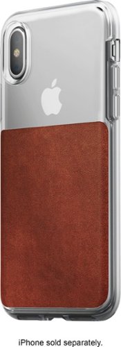  Nomad - Case for Apple® iPhone® X and XS - Brown/clear