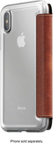  Nomad - Folio Case for Apple® iPhone® X and XS - Brown/clear