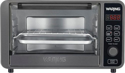  Waring Pro - Toaster Oven - Black/Stainless Steel